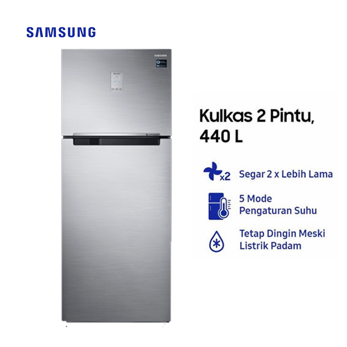 Samsung Kulkas Two Doors 430 L -RT43K6231S8 Silver